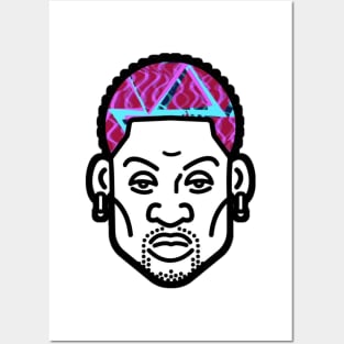 rodzilla-dennis Rodman design Posters and Art